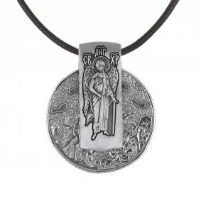 Православная подвеска из черненого серебра на текстильном шнурке Иордань БМ-П-424/1 Ангел БМ-П-424/1 Ангел фото